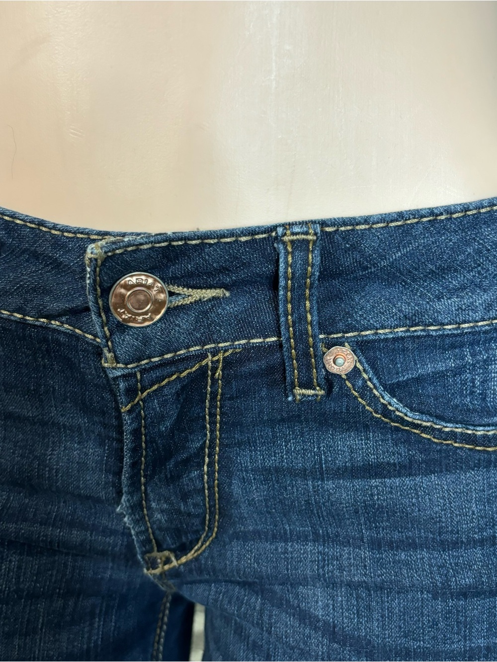 Ariat REAL Rosa Boot Jeans Dark Wash Stretch Western Denim 27S - Picture 5 of 16